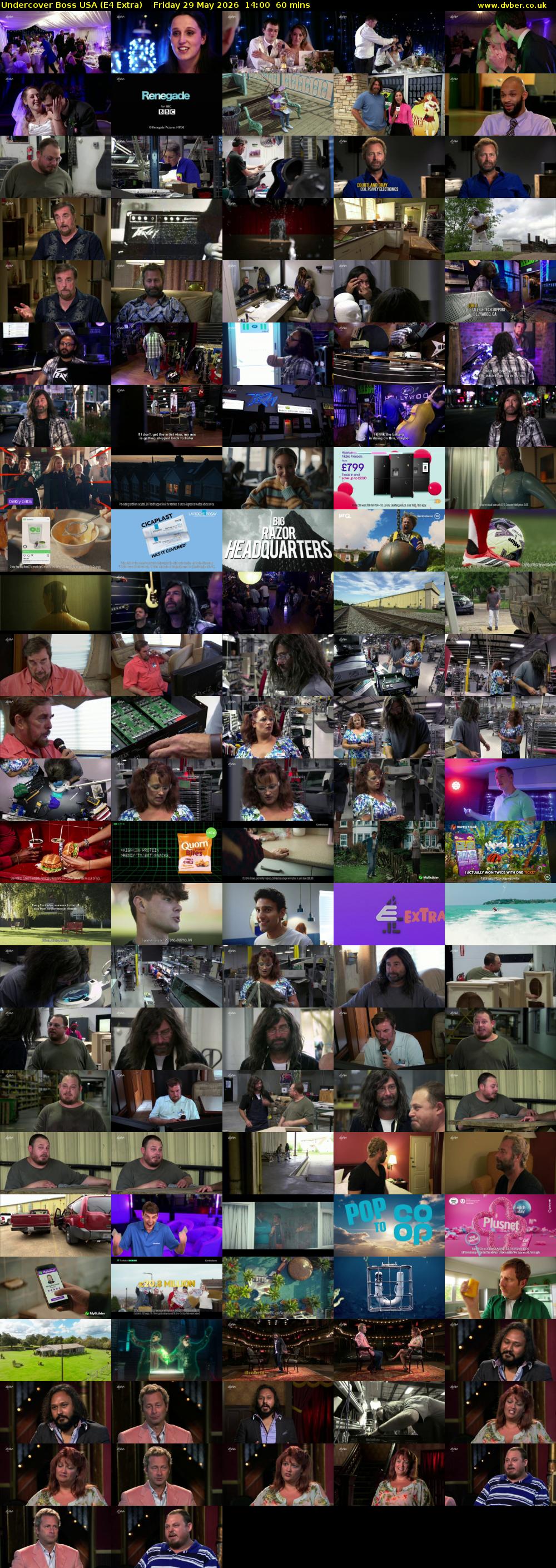Undercover Boss USA (E4 Extra) Friday 29 May 2026 14:00 - 15:00