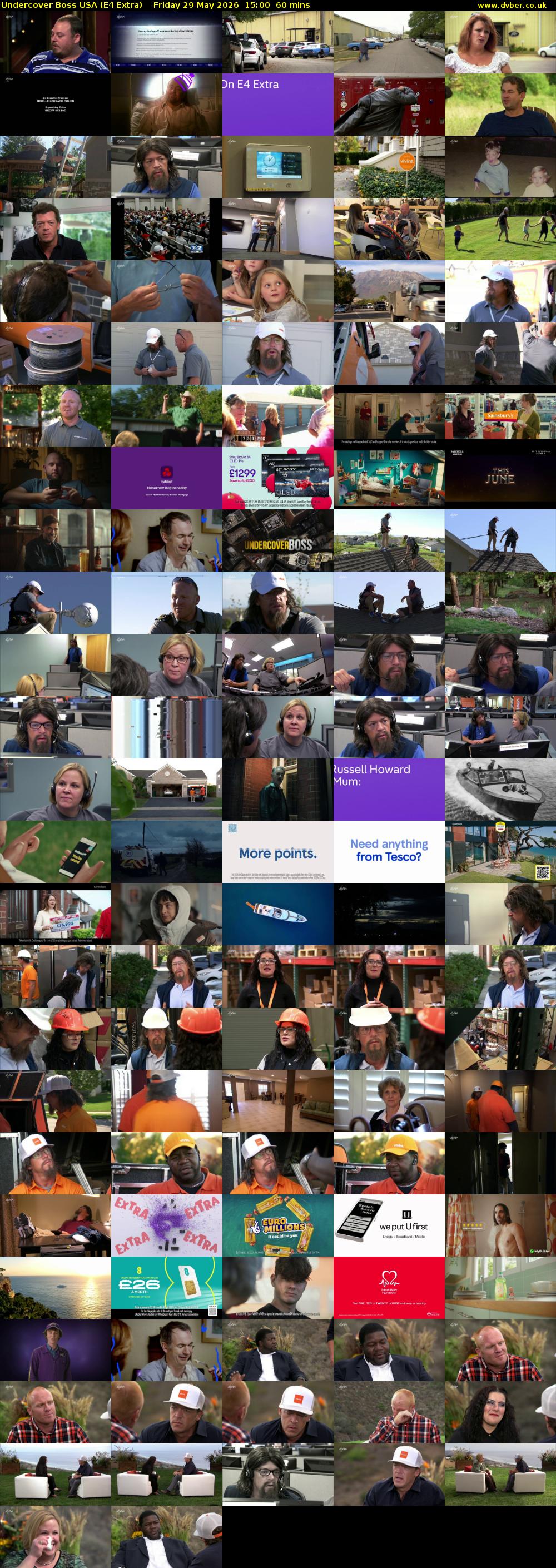 Undercover Boss USA (E4 Extra) Friday 29 May 2026 15:00 - 16:00