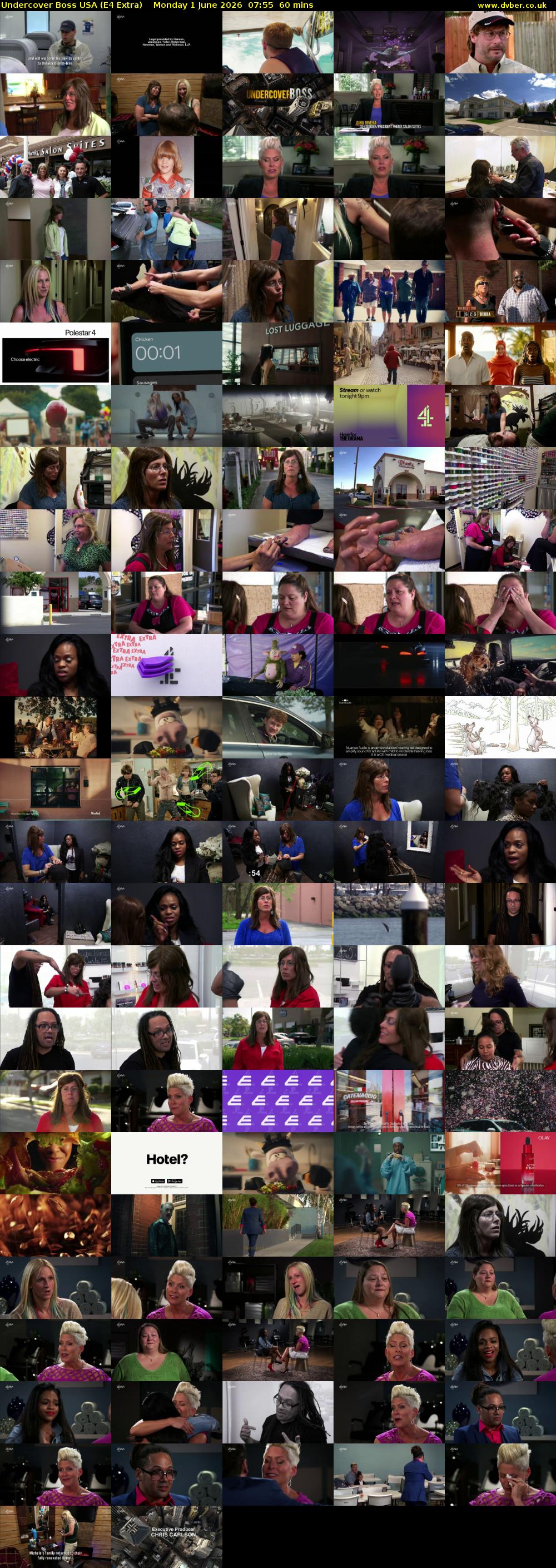 Undercover Boss USA (E4 Extra) Monday 1 June 2026 07:55 - 08:55