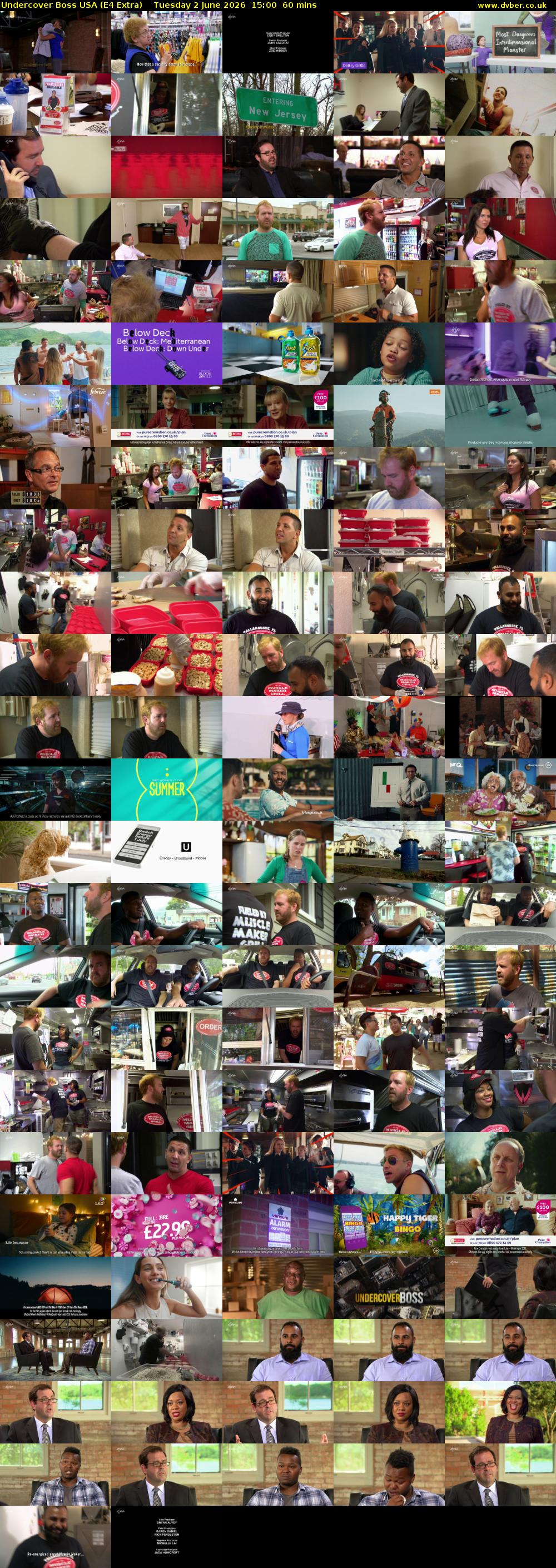 Undercover Boss USA (E4 Extra) Tuesday 2 June 2026 15:00 - 16:00