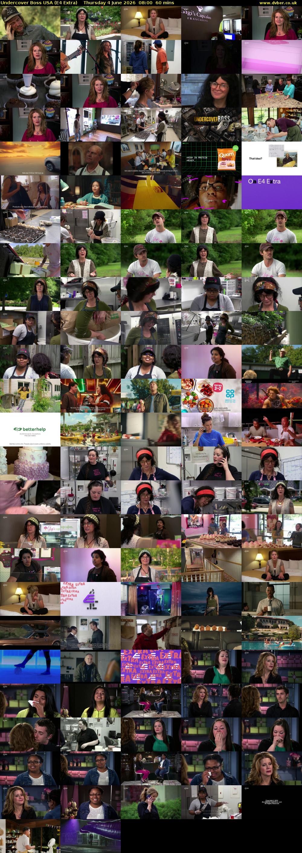 Undercover Boss USA (E4 Extra) Thursday 4 June 2026 08:00 - 09:00