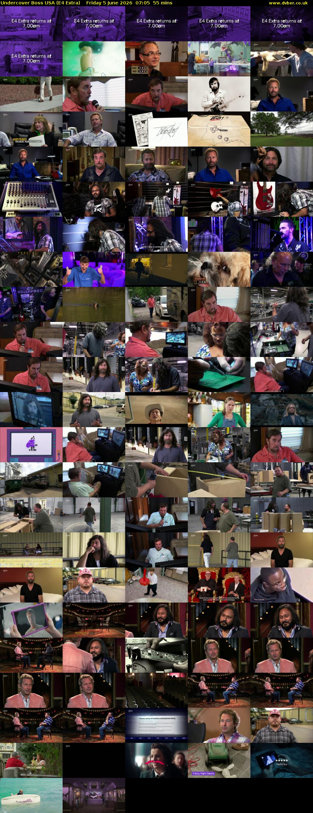 Undercover Boss USA (E4 Extra) Friday 5 June 2026 07:05 - 08:00