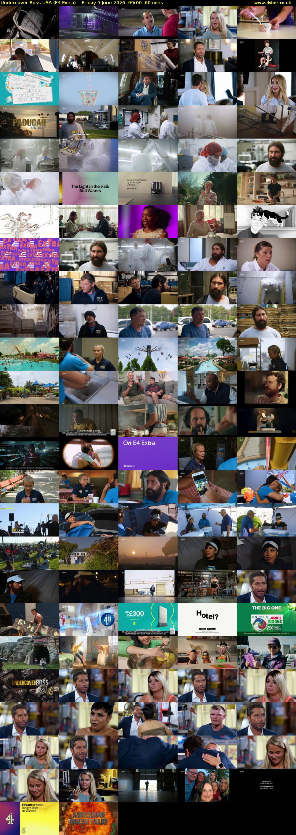 Undercover Boss USA (E4 Extra) Friday 5 June 2026 09:00 - 10:00