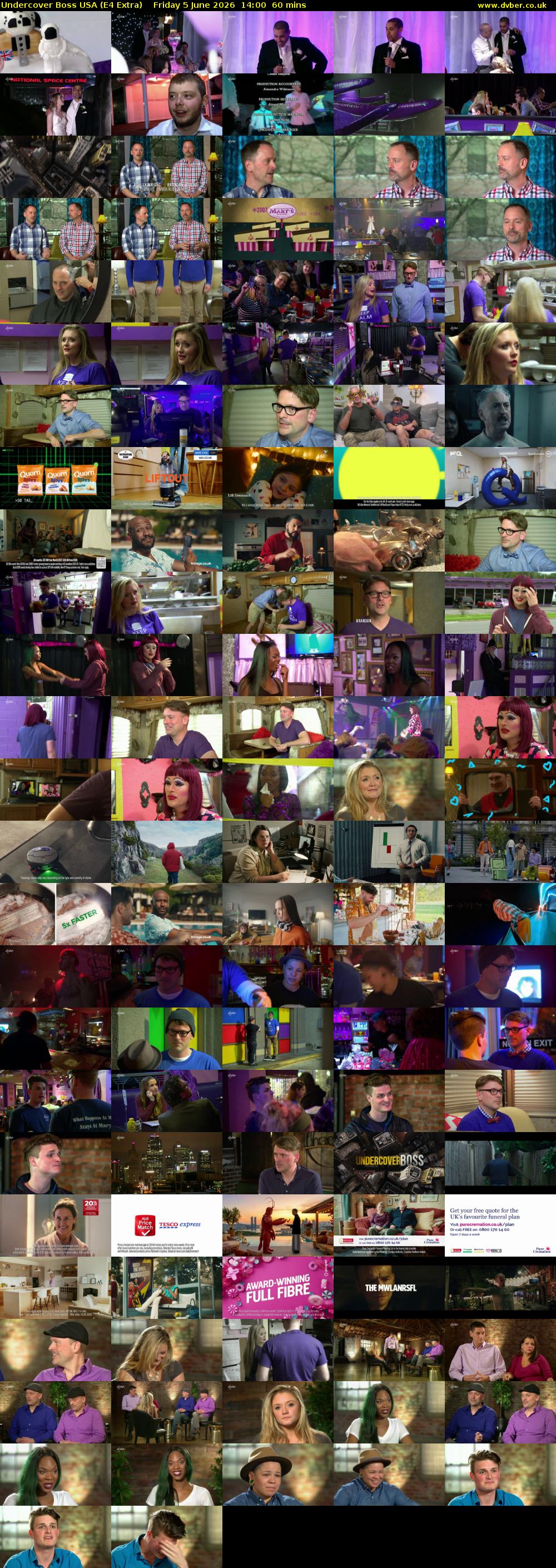 Undercover Boss USA (E4 Extra) Friday 5 June 2026 14:00 - 15:00