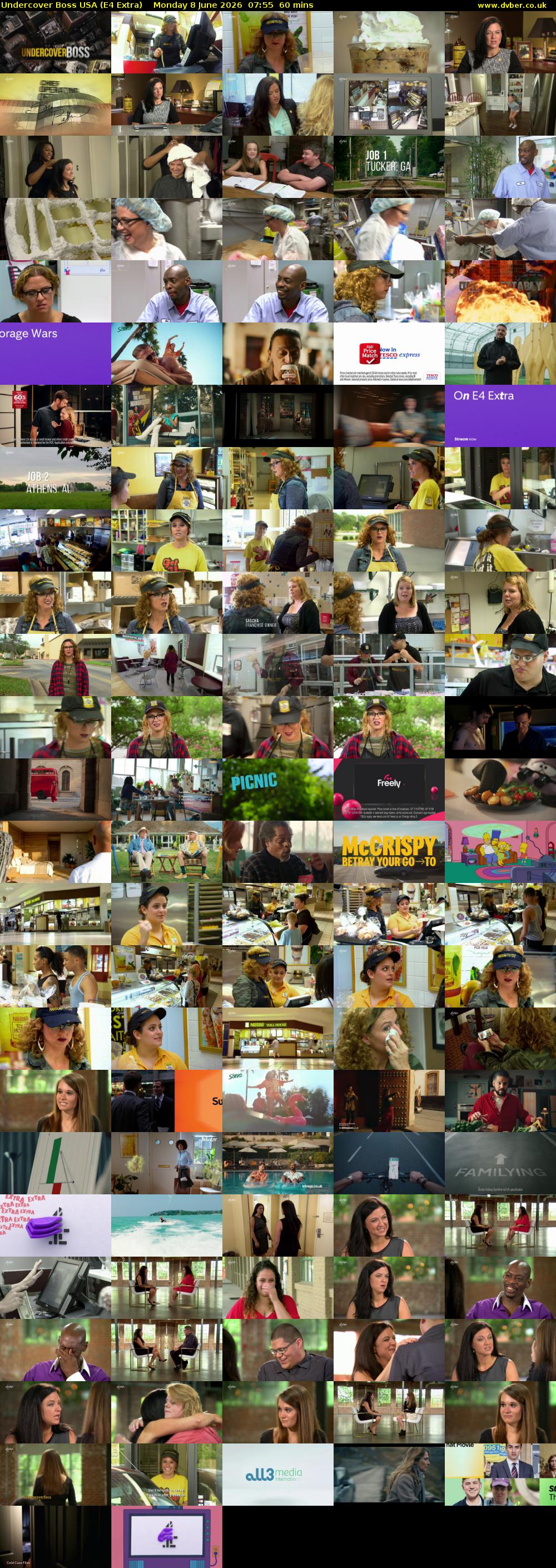 Undercover Boss USA (E4 Extra) Monday 8 June 2026 07:55 - 08:55