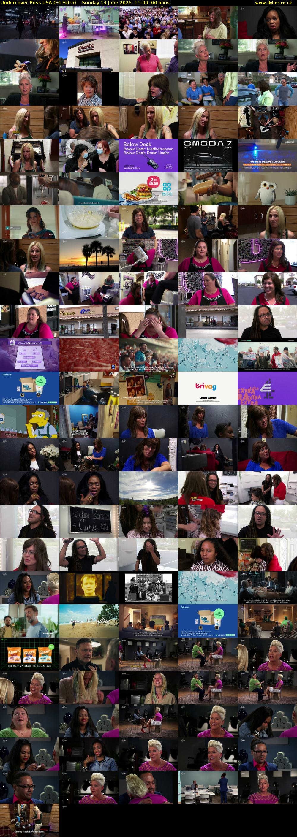 Undercover Boss USA (E4 Extra) Sunday 14 June 2026 11:00 - 12:00