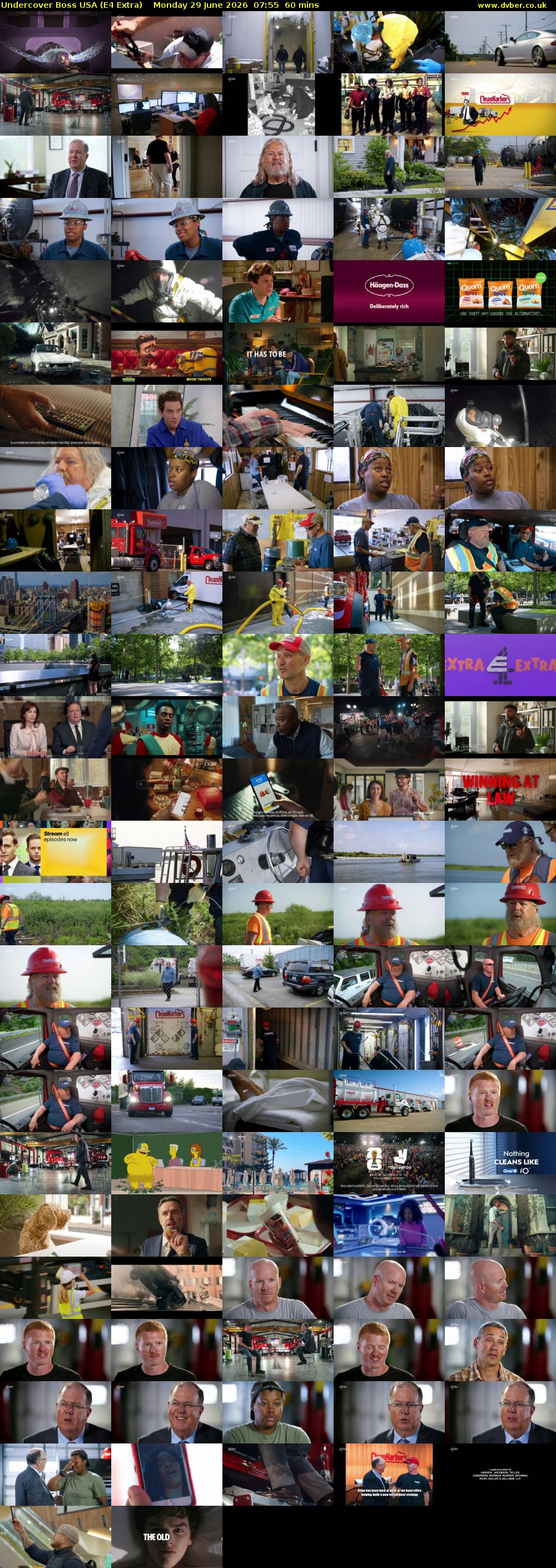 Undercover Boss USA (E4 Extra) Monday 29 June 2026 07:55 - 08:55