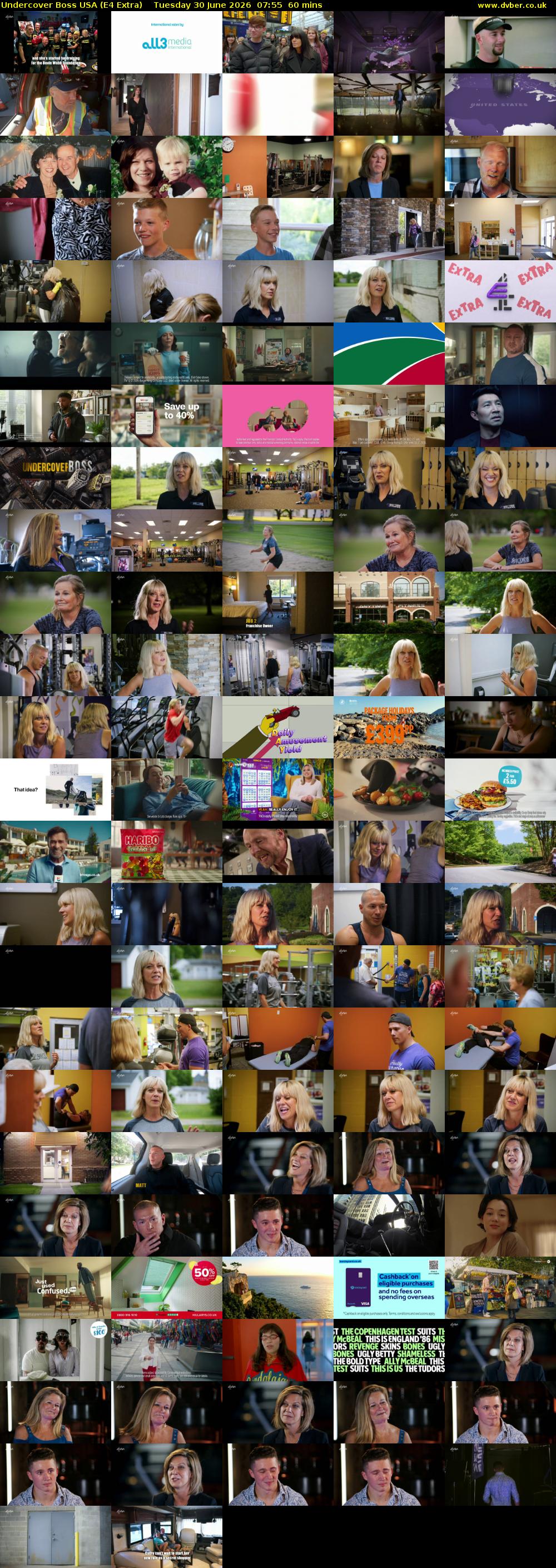 Undercover Boss USA (E4 Extra) Tuesday 30 June 2026 07:55 - 08:55