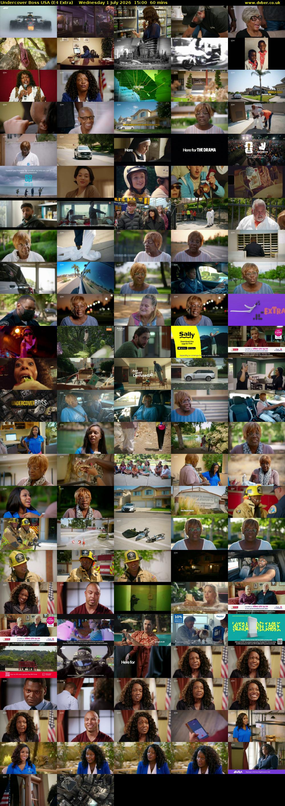 Undercover Boss USA (E4 Extra) Wednesday 1 July 2026 15:00 - 16:00