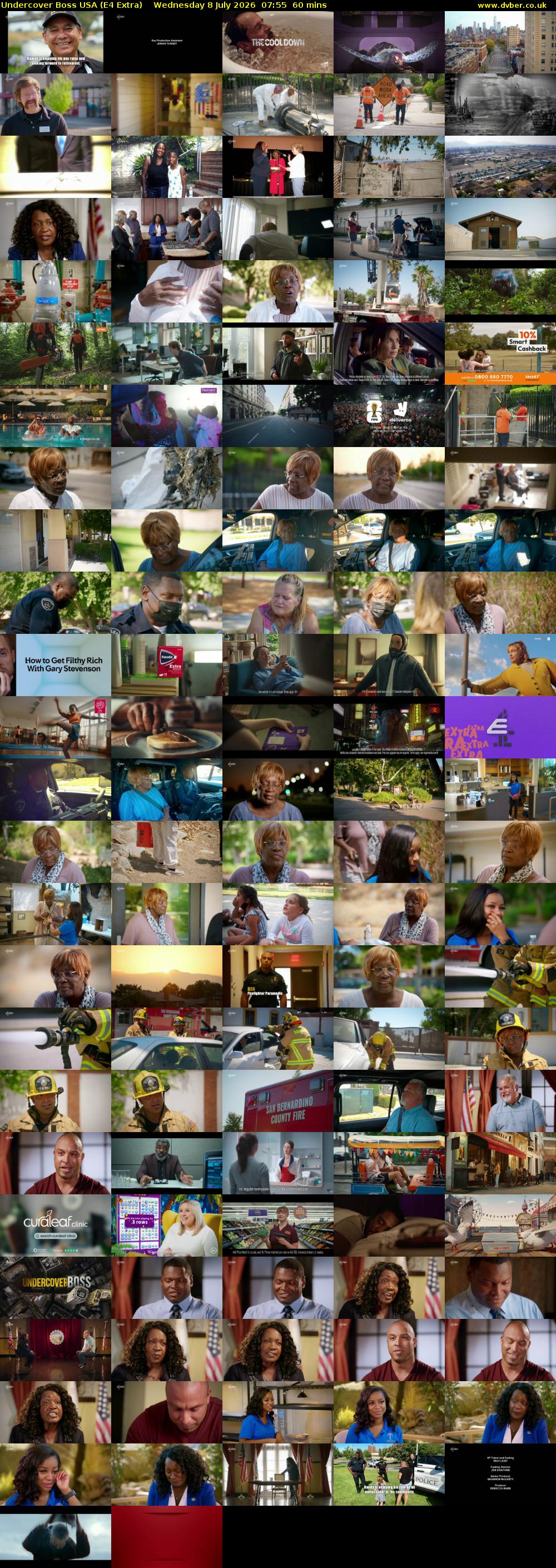 Undercover Boss USA (E4 Extra) Wednesday 8 July 2026 07:55 - 08:55
