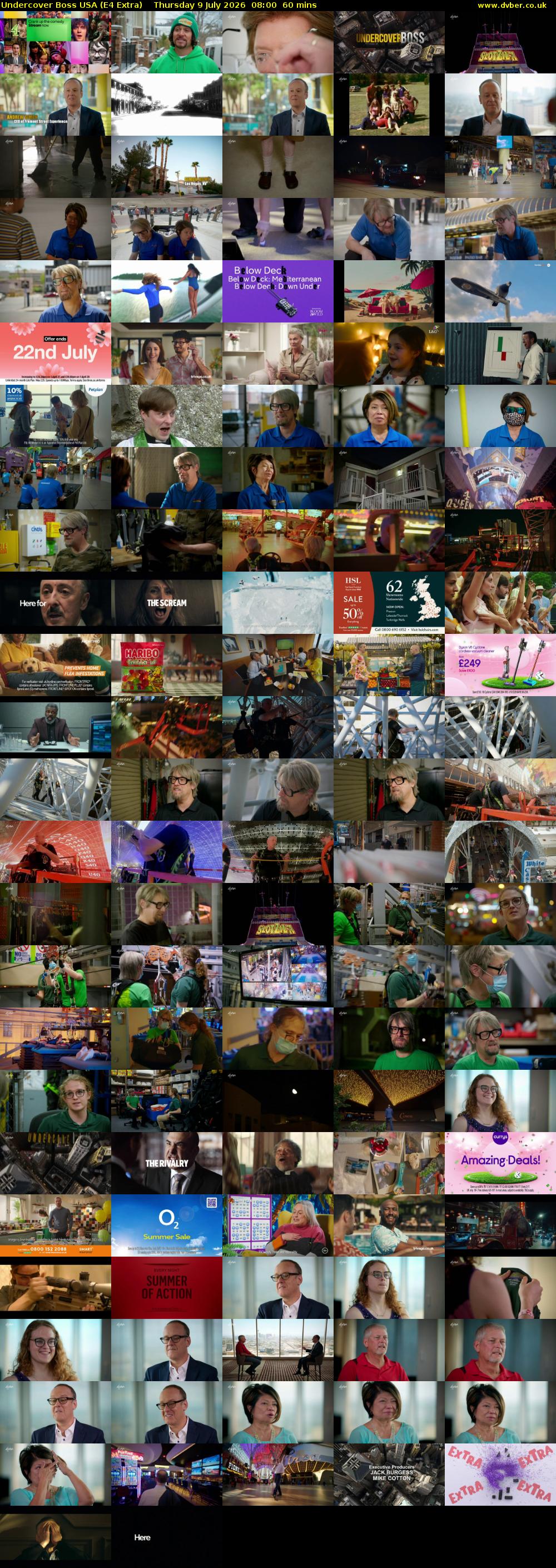 Undercover Boss USA (E4 Extra) Thursday 9 July 2026 08:00 - 09:00