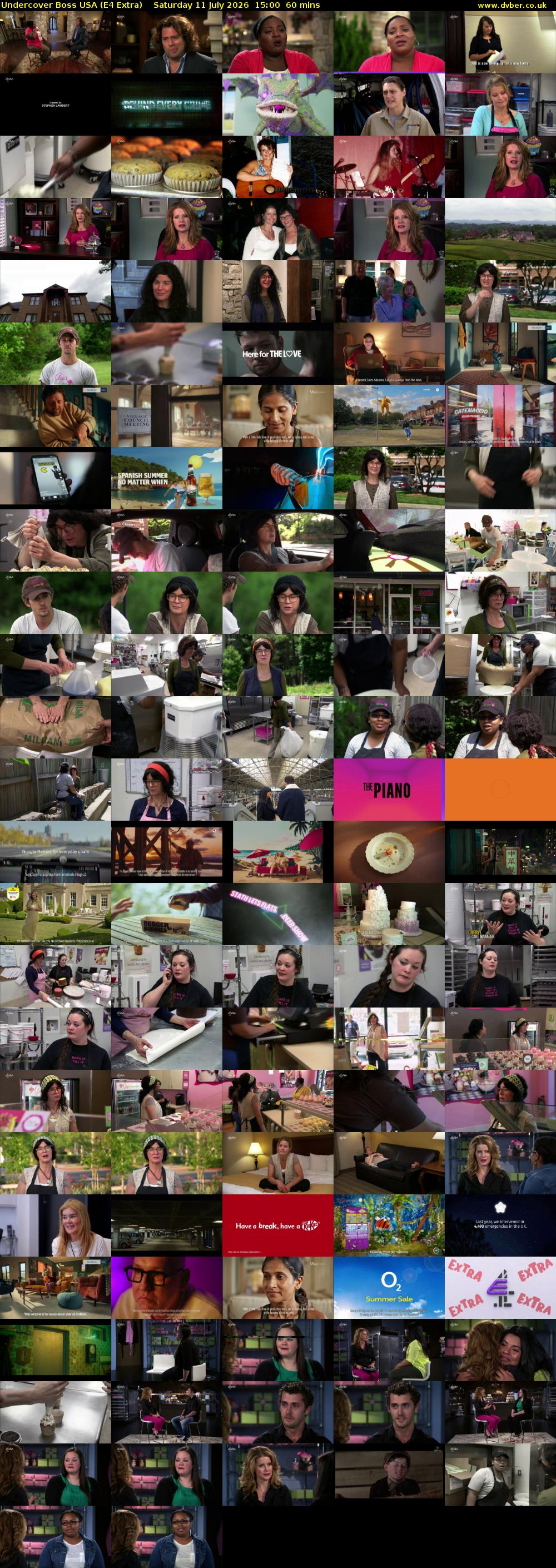 Undercover Boss USA (E4 Extra) Saturday 11 July 2026 15:00 - 16:00
