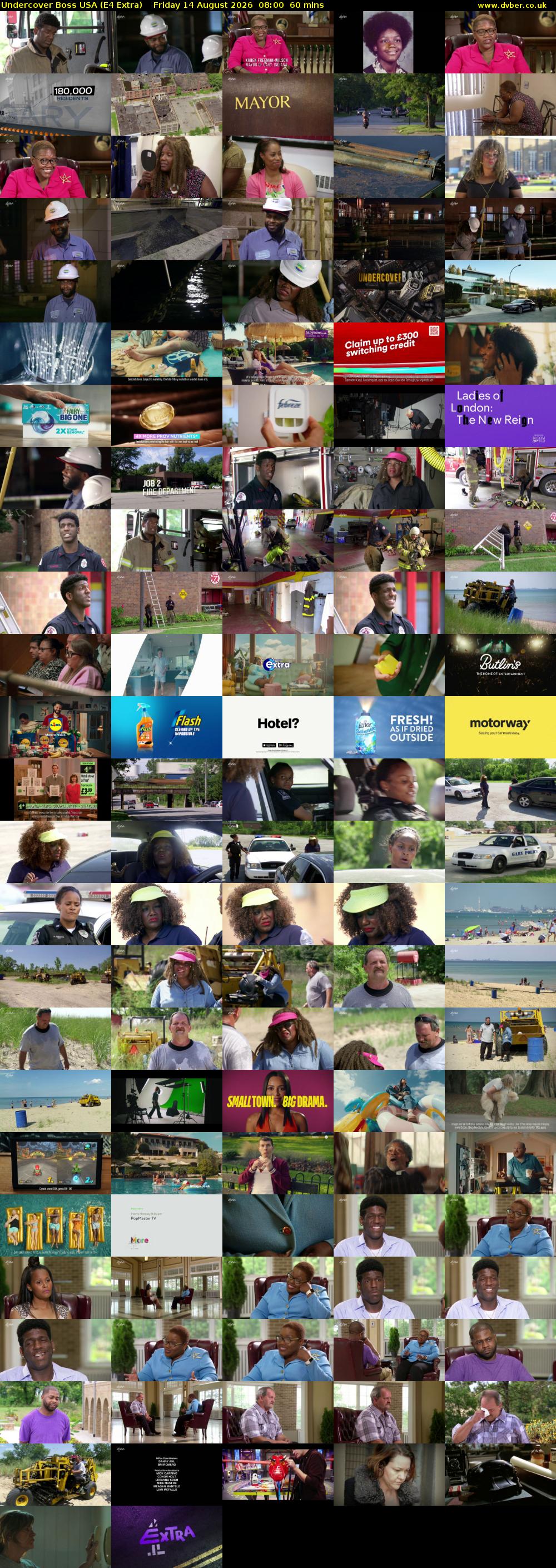 Undercover Boss USA (E4 Extra) Friday 14 August 2026 08:00 - 09:00
