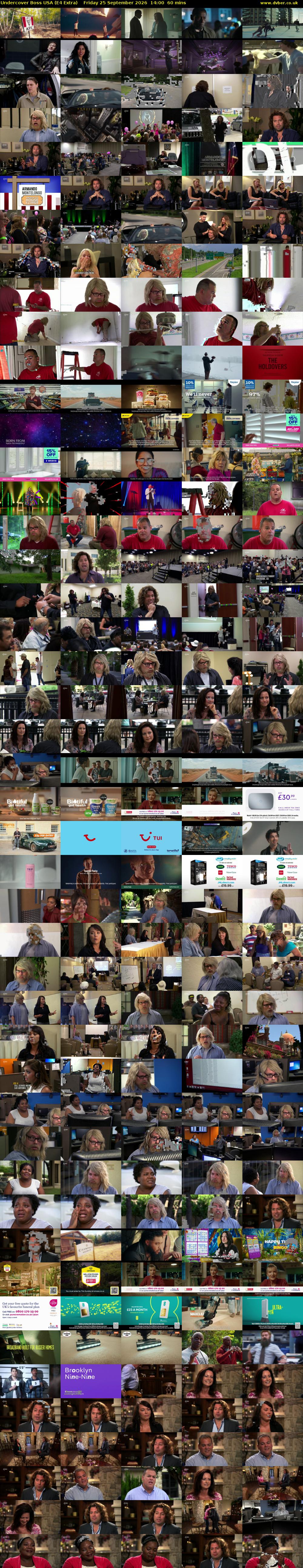 Undercover Boss USA (E4 Extra) Friday 25 September 2026 14:00 - 15:00