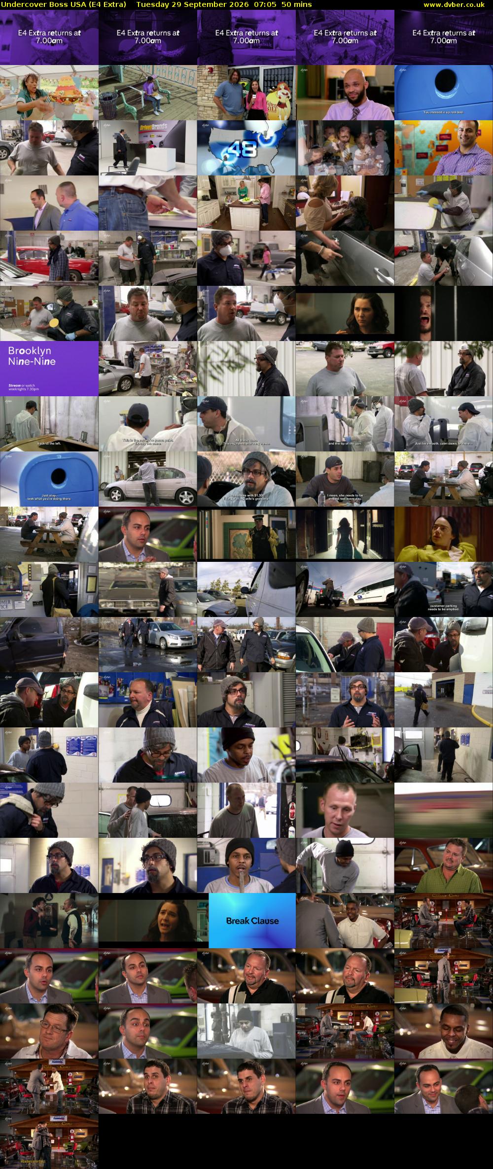 Undercover Boss USA (E4 Extra) Tuesday 29 September 2026 07:05 - 07:55
