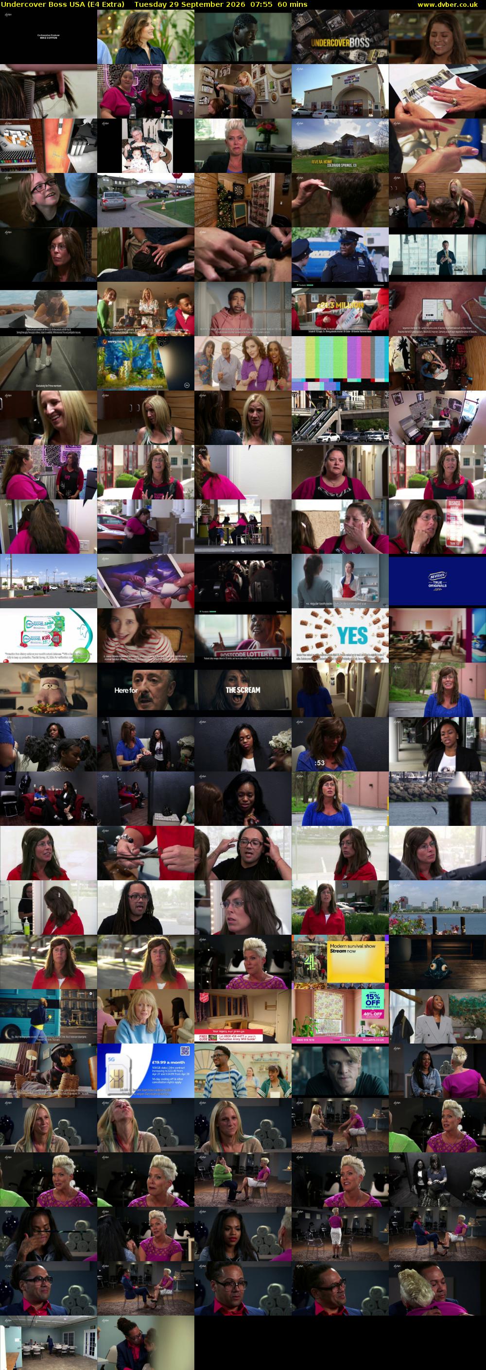Undercover Boss USA (E4 Extra) Tuesday 29 September 2026 07:55 - 08:55