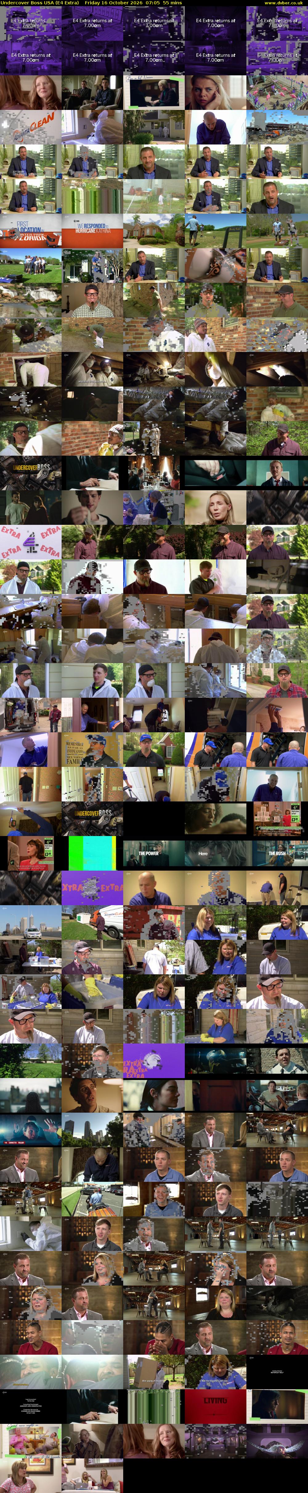 Undercover Boss USA (E4 Extra) Friday 16 October 2026 07:05 - 08:00