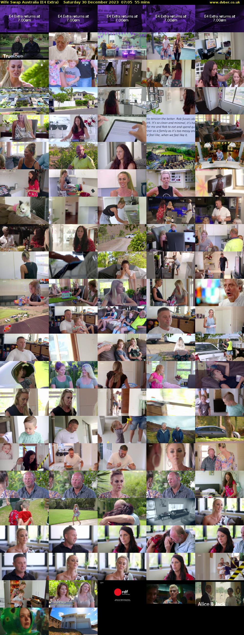 Wife Swap Australia (E4 Extra) Saturday 30 December 2023 07:05 - 08:00
