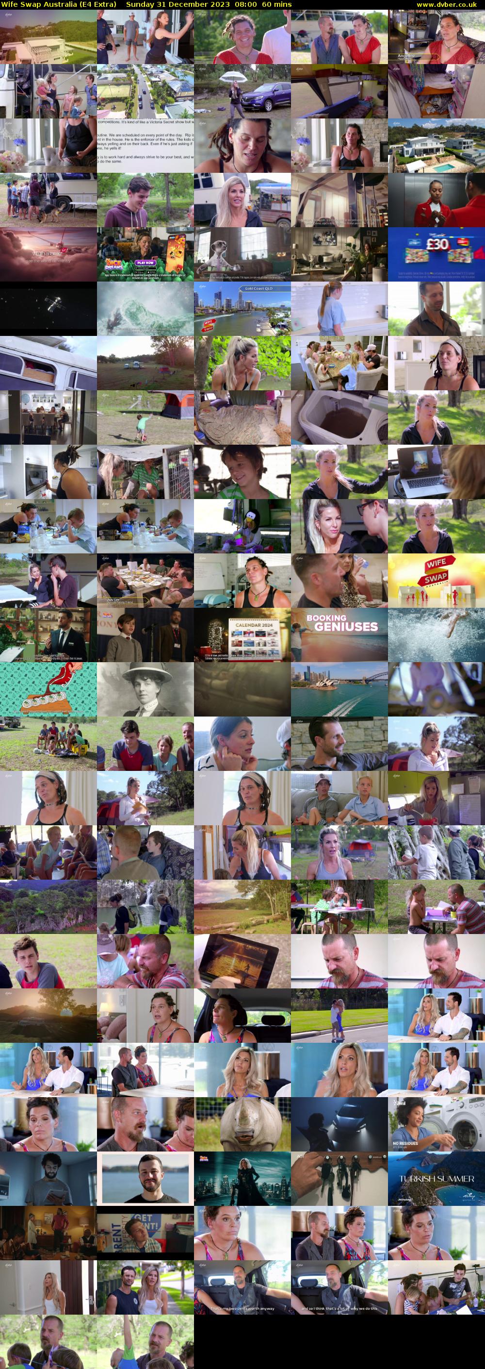 Wife Swap Australia (E4 Extra) Sunday 31 December 2023 08:00 - 09:00