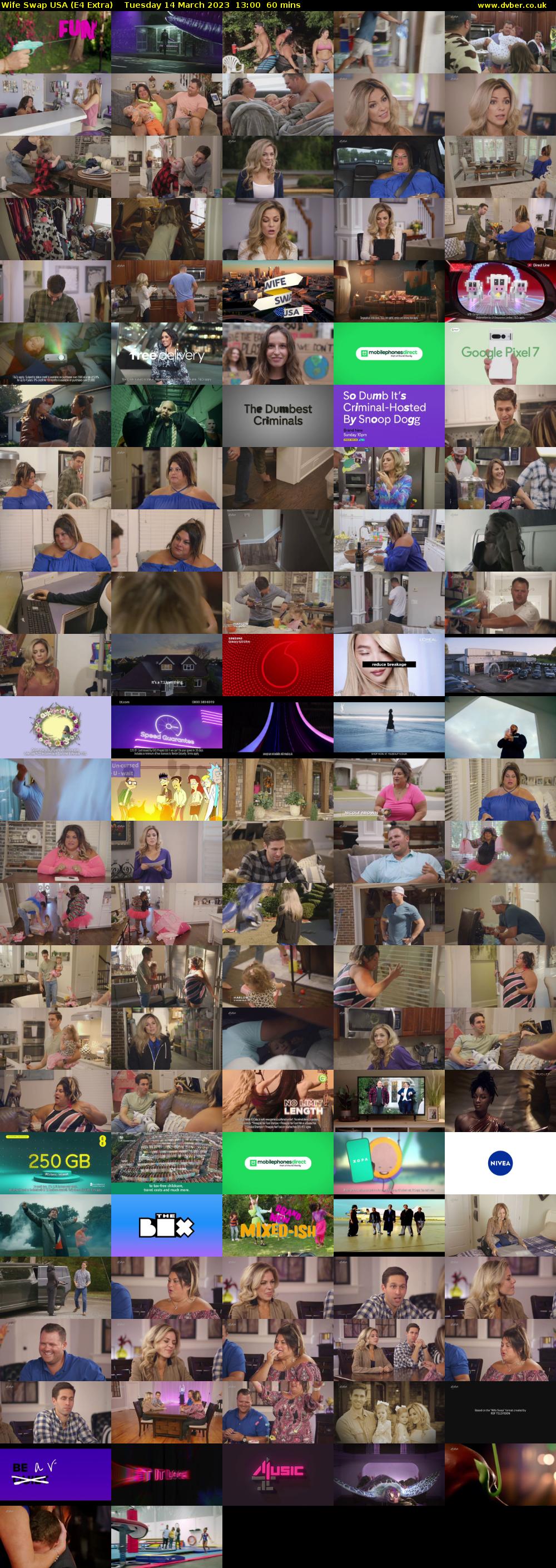 Wife Swap USA (E4 Extra) Tuesday 14 March 2023 13:00 - 14:00