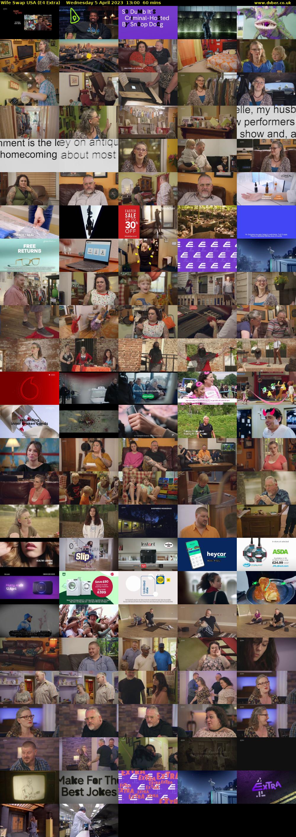 Wife Swap USA (E4 Extra) Wednesday 5 April 2023 13:00 - 14:00