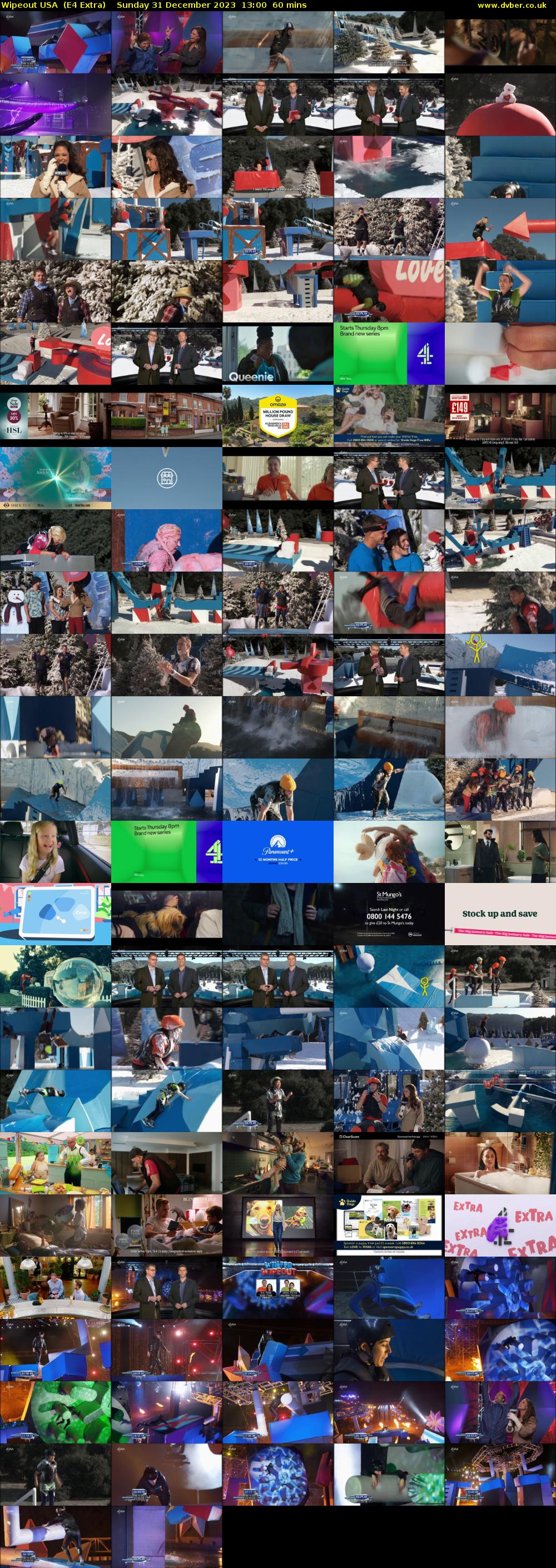 Wipeout USA  (E4 Extra) Sunday 31 December 2023 13:00 - 14:00