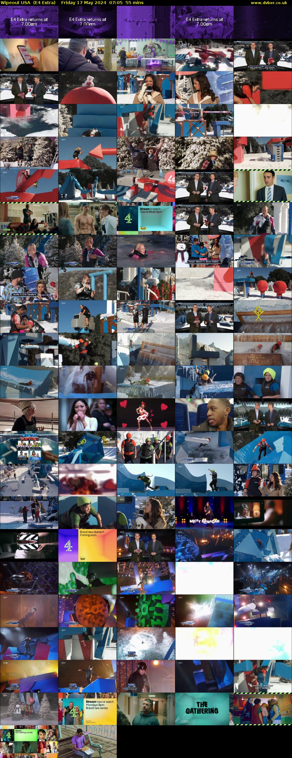 Wipeout USA  (E4 Extra) Friday 17 May 2024 07:05 - 08:00