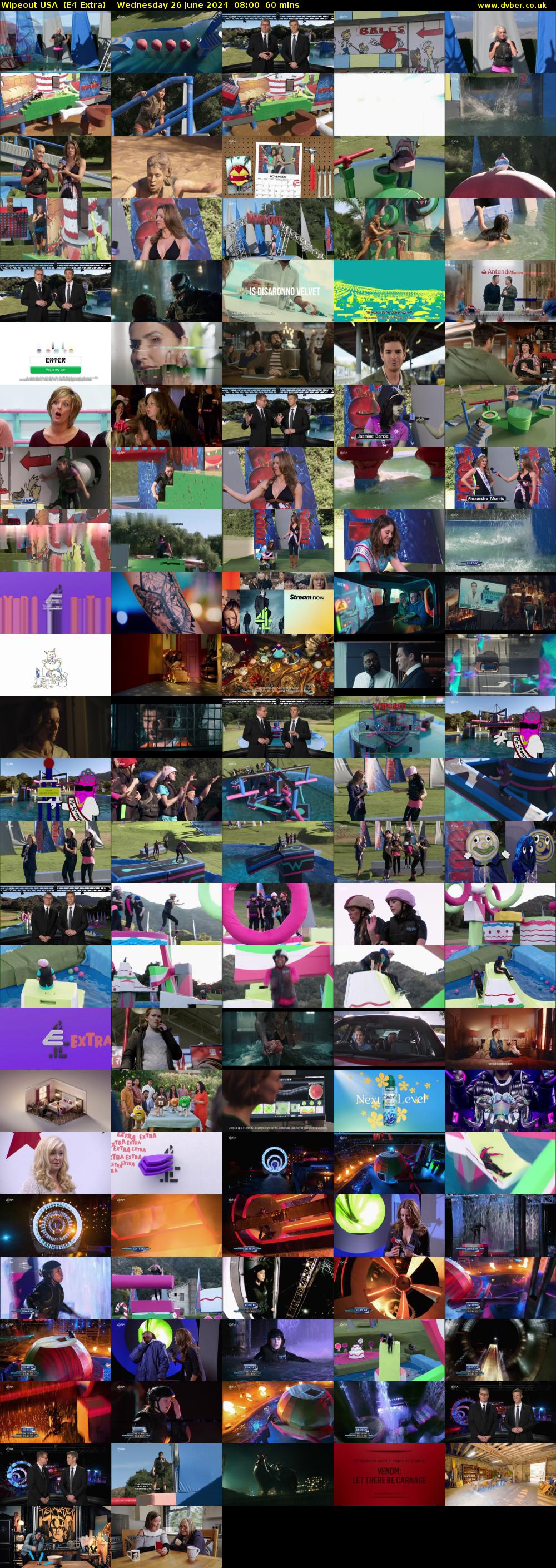 Wipeout USA  (E4 Extra) Wednesday 26 June 2024 08:00 - 09:00