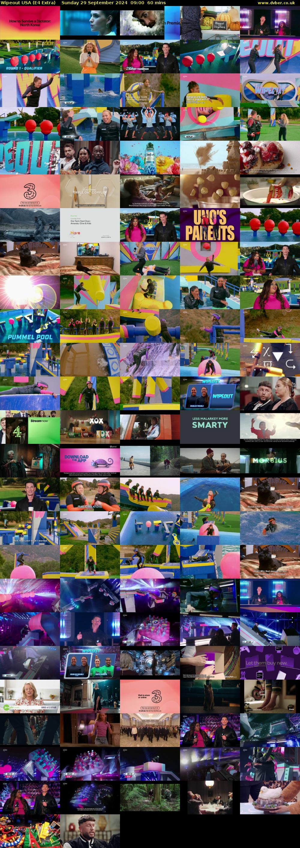 Wipeout USA (E4 Extra) Sunday 29 September 2024 09:00 - 10:00