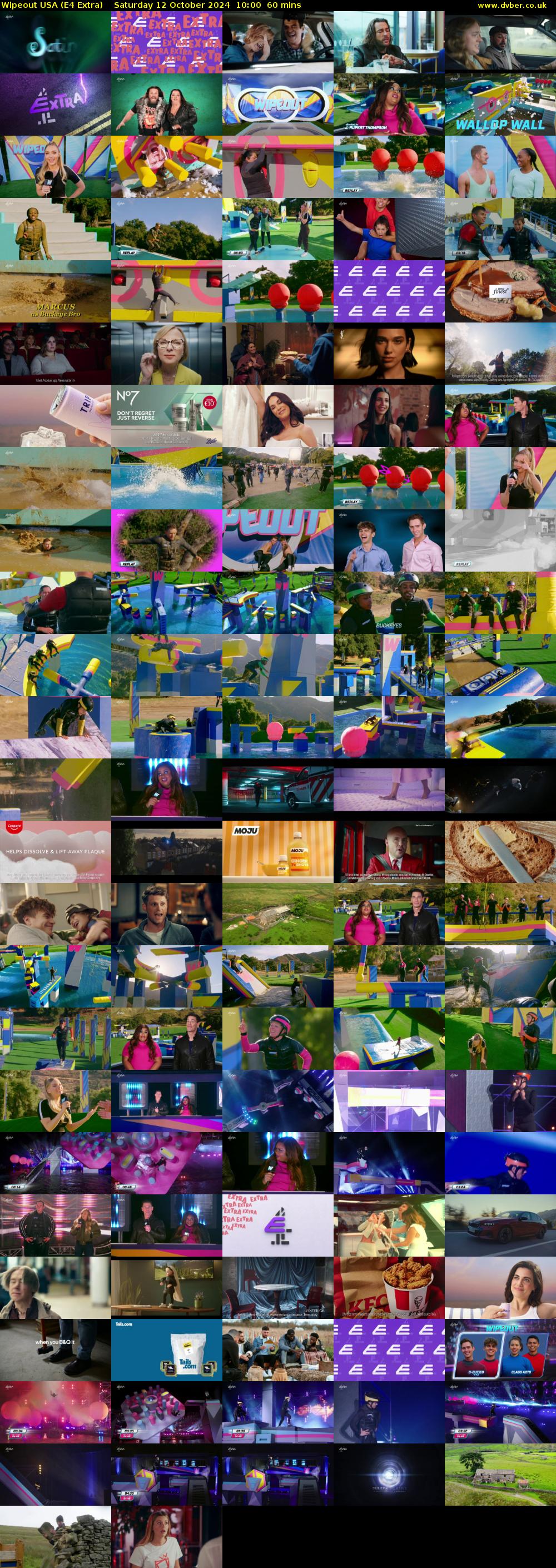 Wipeout USA (E4 Extra) Saturday 12 October 2024 10:00 - 11:00