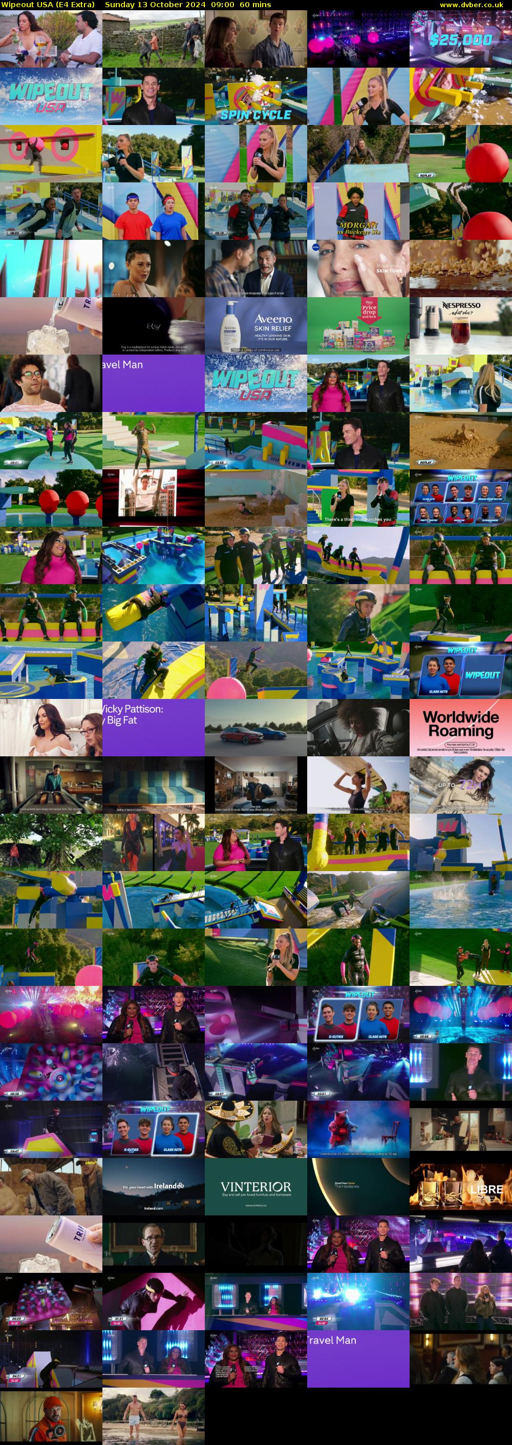 Wipeout USA (E4 Extra) Sunday 13 October 2024 09:00 - 10:00