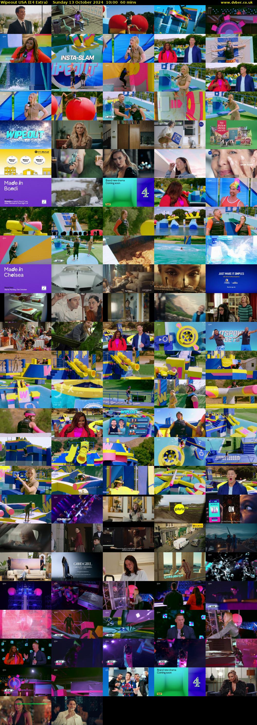 Wipeout USA (E4 Extra) Sunday 13 October 2024 10:00 - 11:00