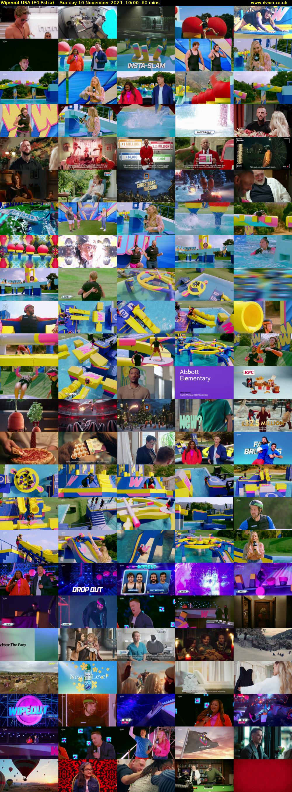 Wipeout USA (E4 Extra) Sunday 10 November 2024 10:00 - 11:00