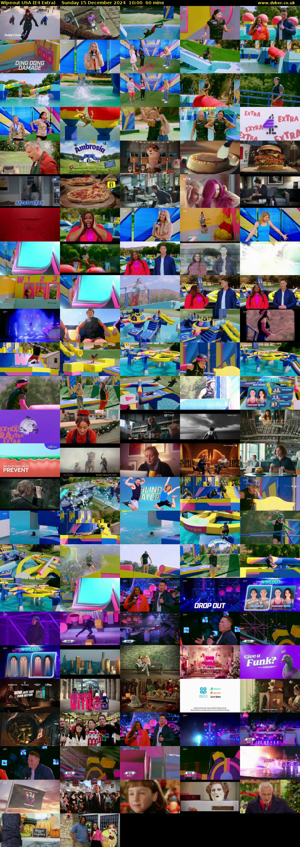 Wipeout USA (E4 Extra) Sunday 15 December 2024 10:00 - 11:00