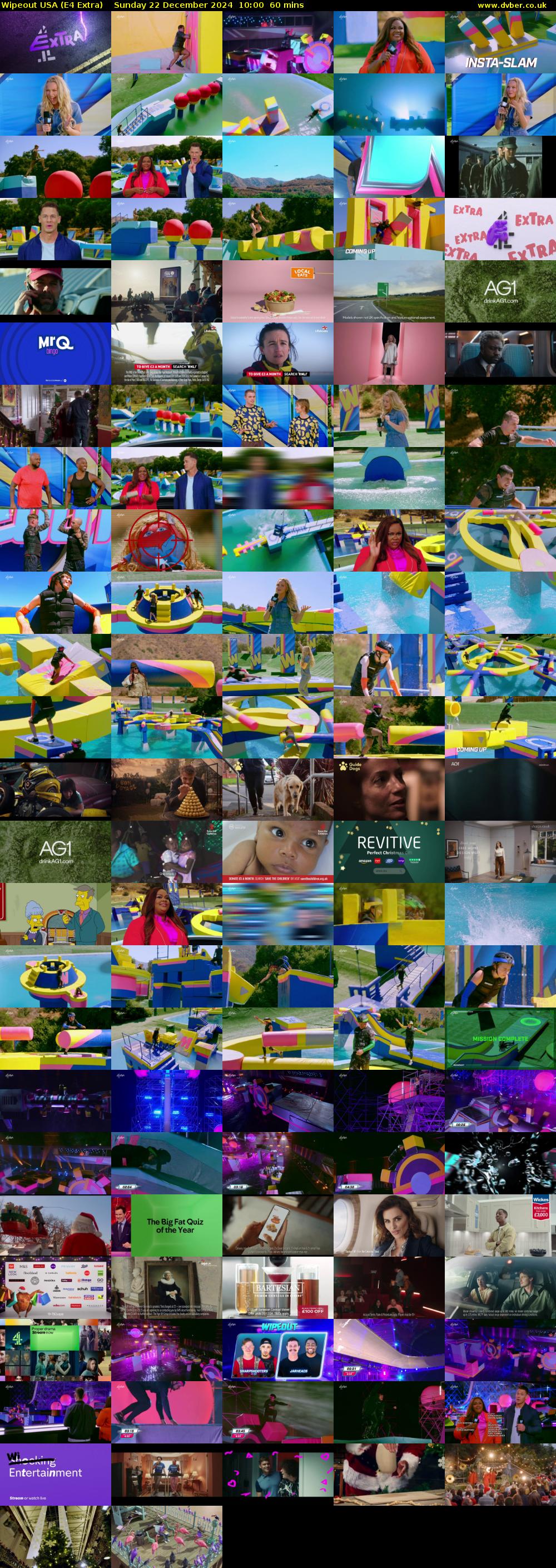 Wipeout USA (E4 Extra) Sunday 22 December 2024 10:00 - 11:00