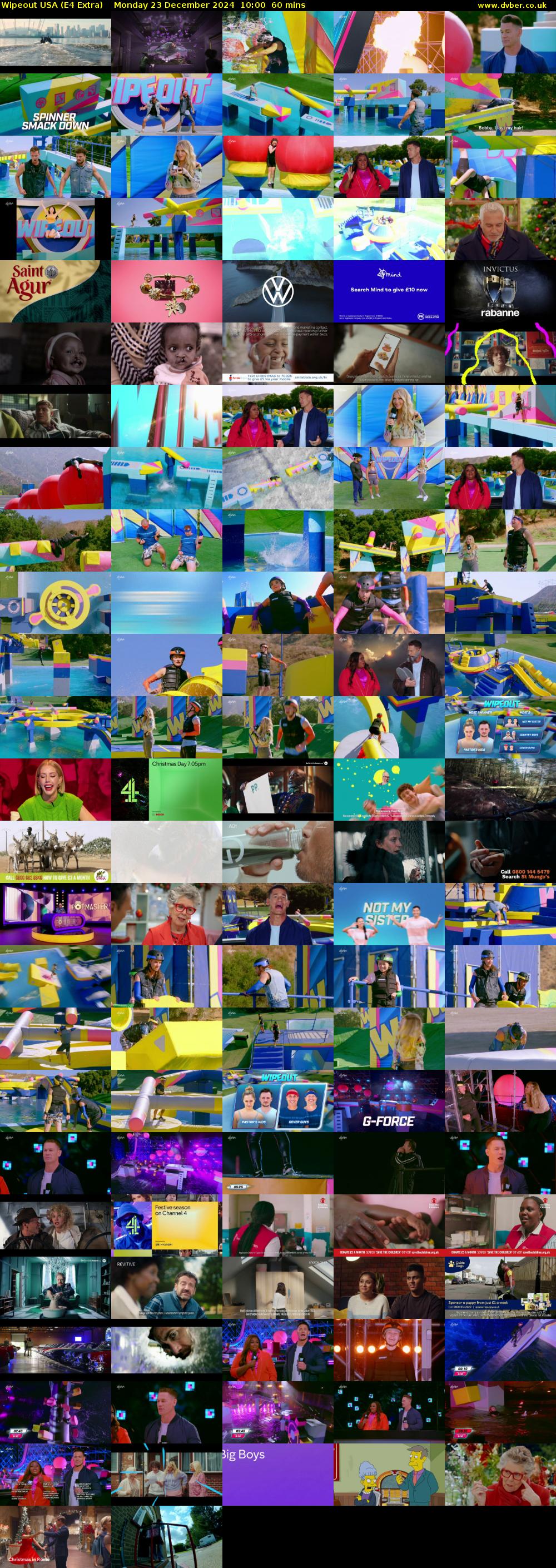 Wipeout USA (E4 Extra) Monday 23 December 2024 10:00 - 11:00
