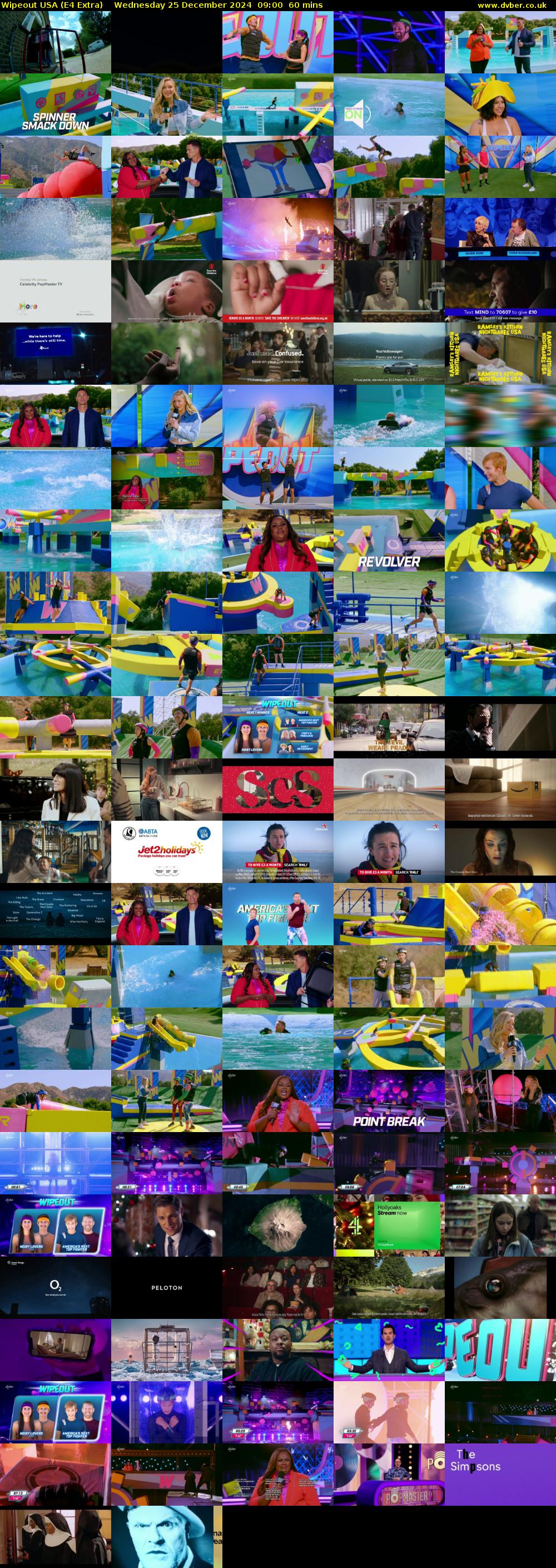 Wipeout USA (E4 Extra) Wednesday 25 December 2024 09:00 - 10:00