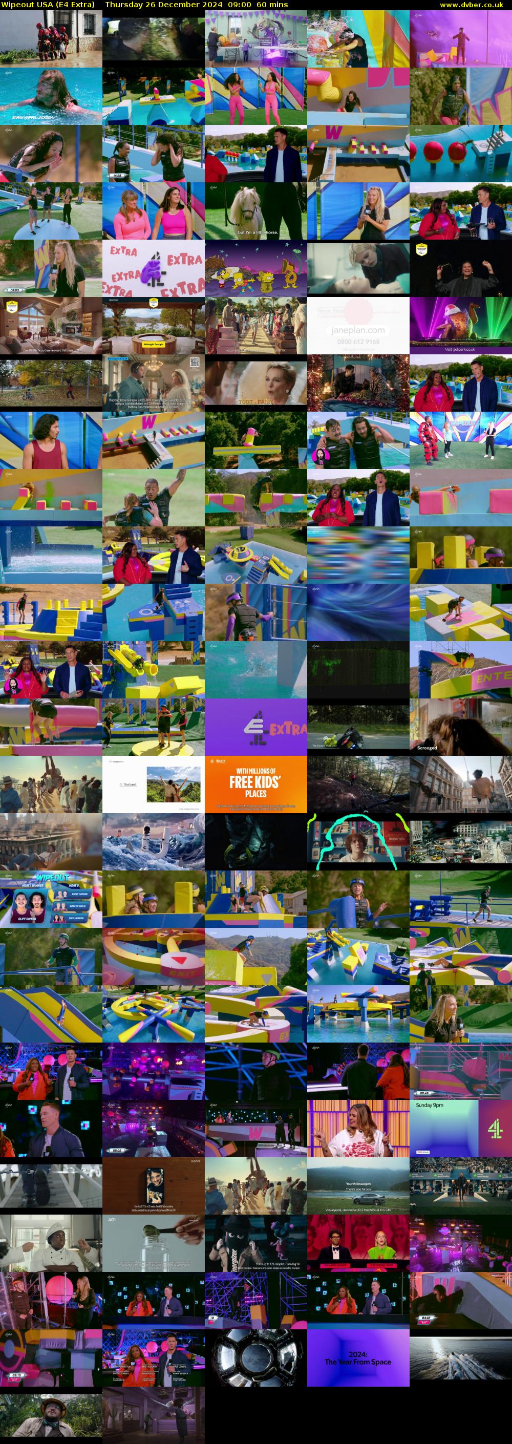 Wipeout USA (E4 Extra) Thursday 26 December 2024 09:00 - 10:00