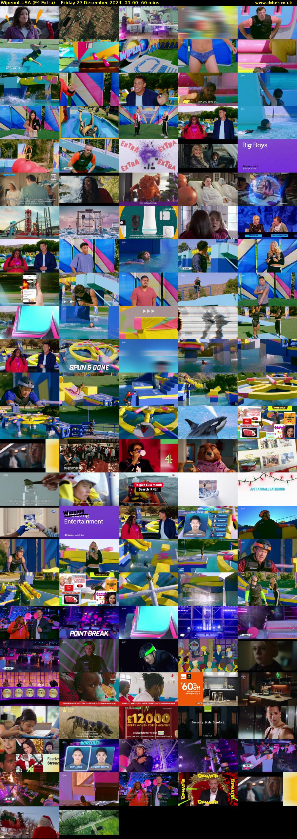 Wipeout USA (E4 Extra) Friday 27 December 2024 09:00 - 10:00