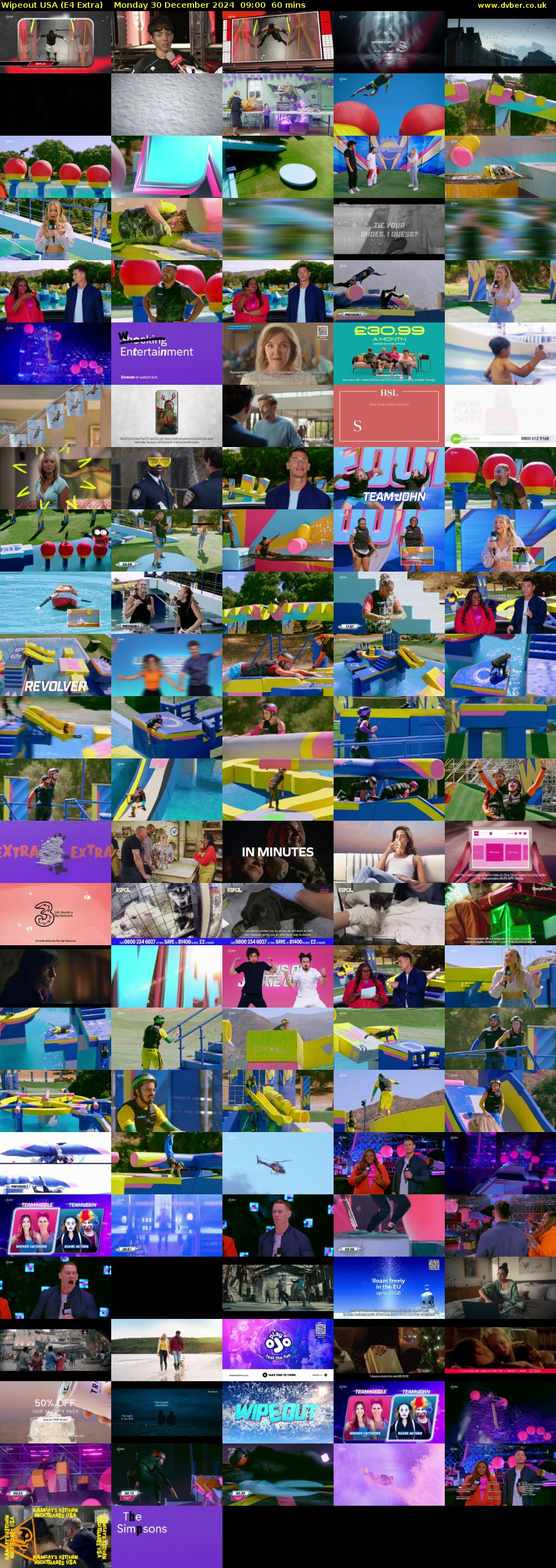 Wipeout USA (E4 Extra) Monday 30 December 2024 09:00 - 10:00