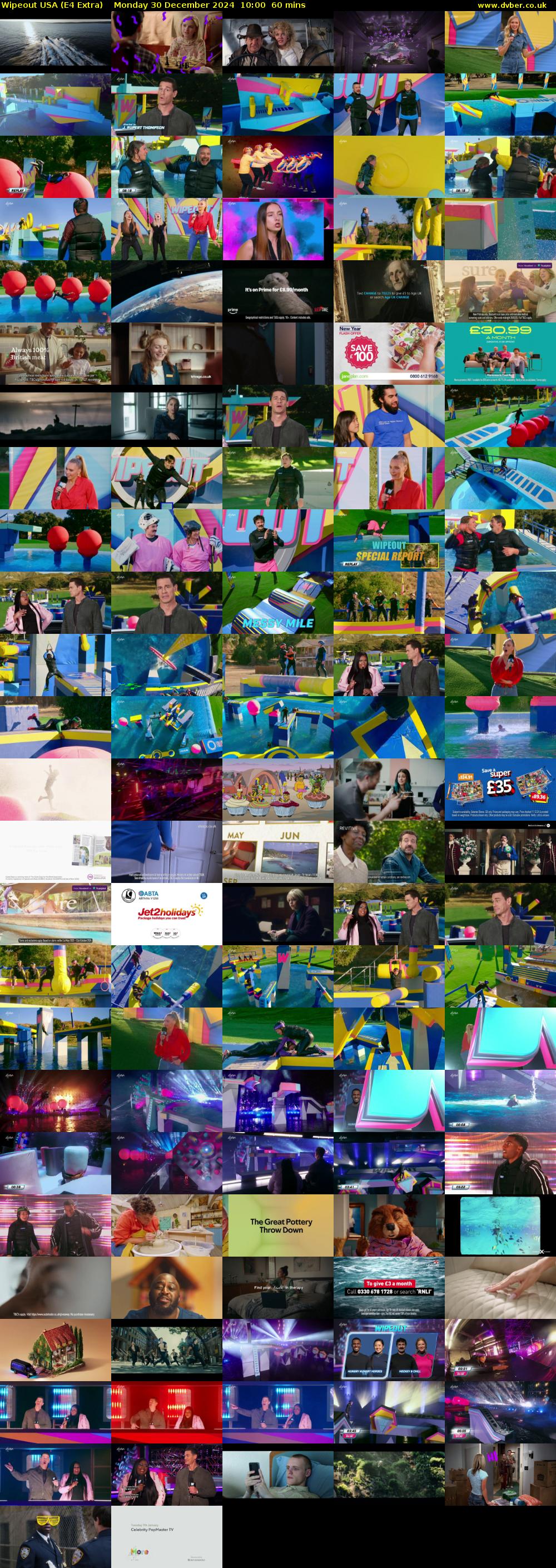 Wipeout USA (E4 Extra) Monday 30 December 2024 10:00 - 11:00