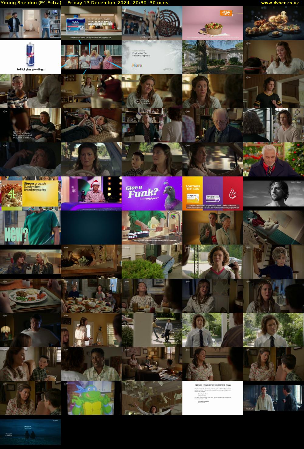 Young Sheldon (E4 Extra) Friday 13 December 2024 20:30 - 21:00