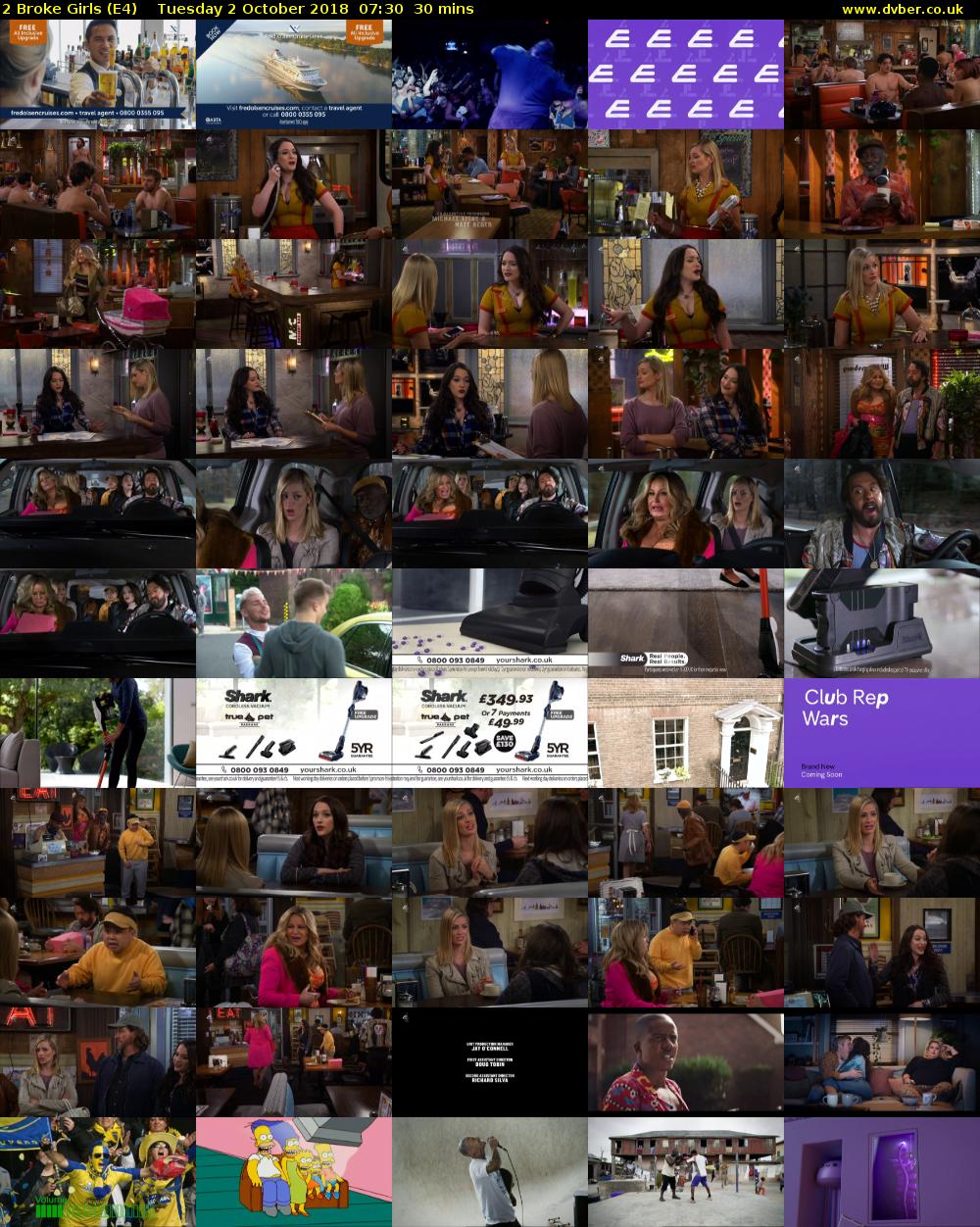 2 Broke Girls (E4) Tuesday 2 October 2018 07:30 - 08:00
