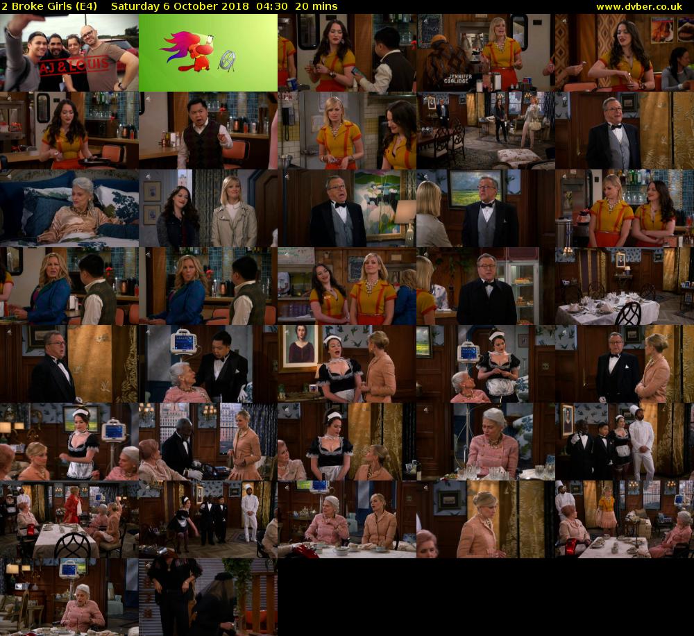 2 Broke Girls (E4) Saturday 6 October 2018 04:30 - 04:50