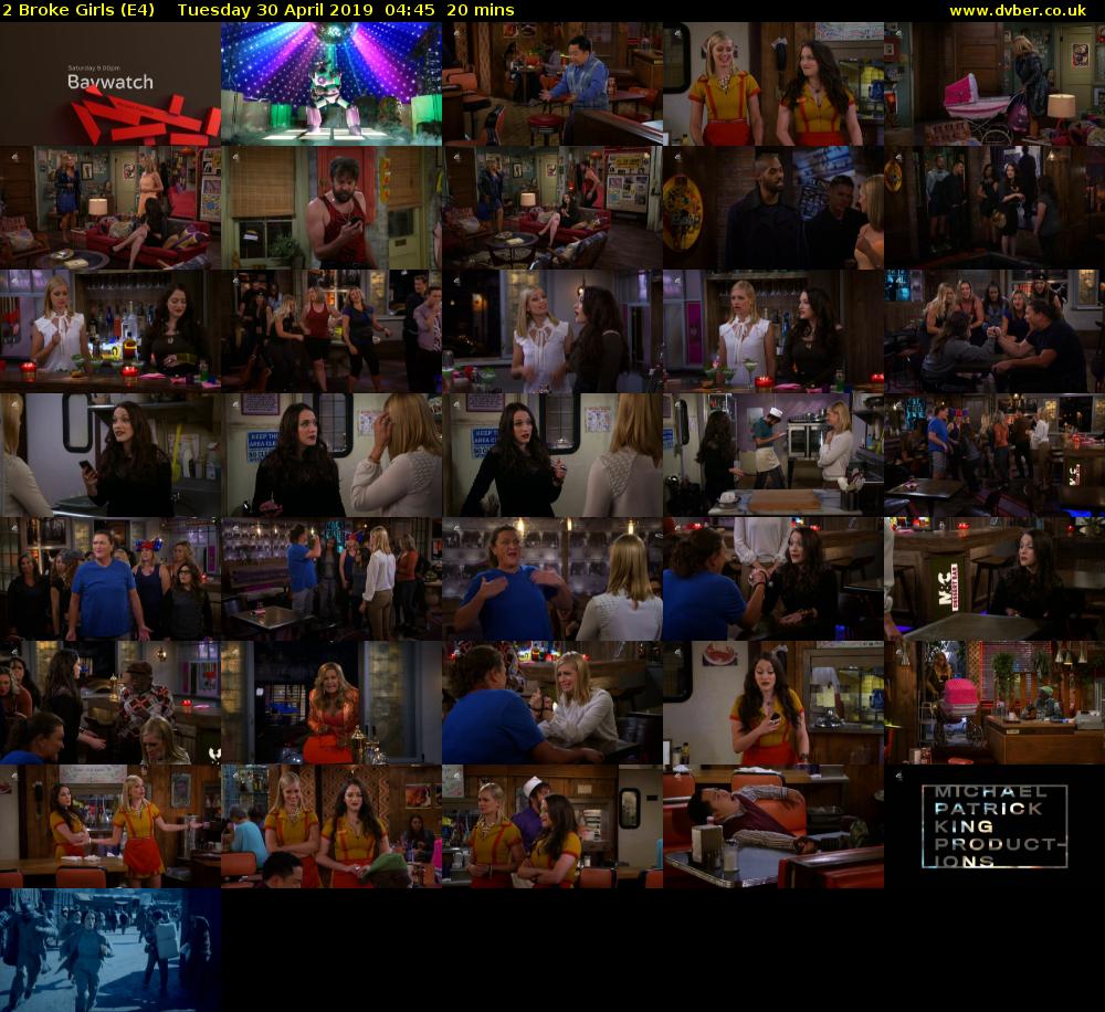 2 Broke Girls (E4) Tuesday 30 April 2019 04:45 - 05:05