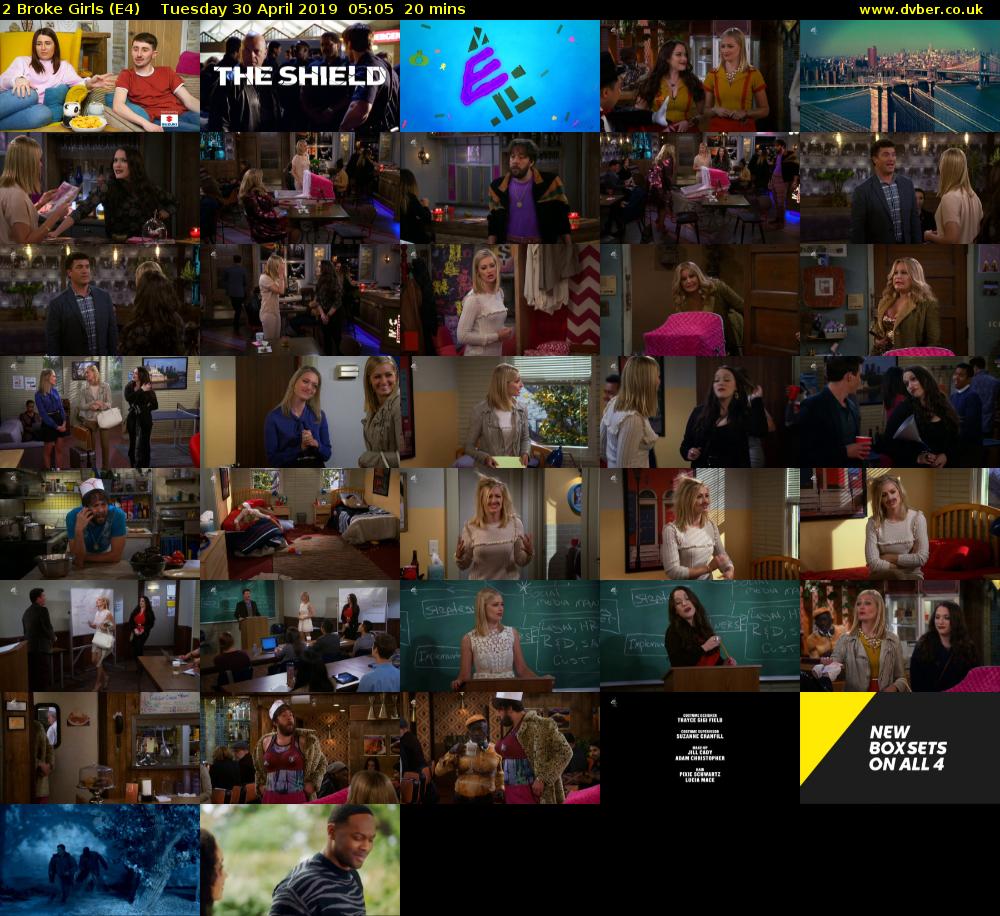 2 Broke Girls (E4) Tuesday 30 April 2019 05:05 - 05:25