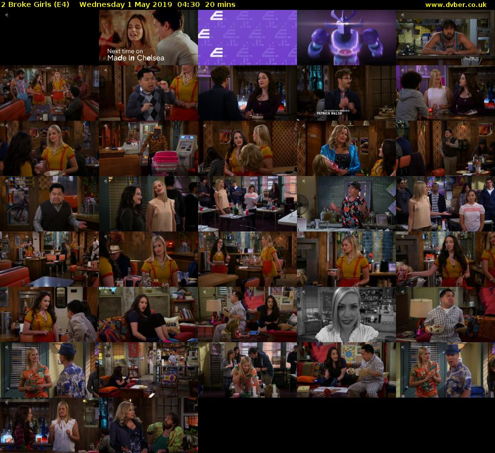 2 Broke Girls (E4) Wednesday 1 May 2019 04:30 - 04:50
