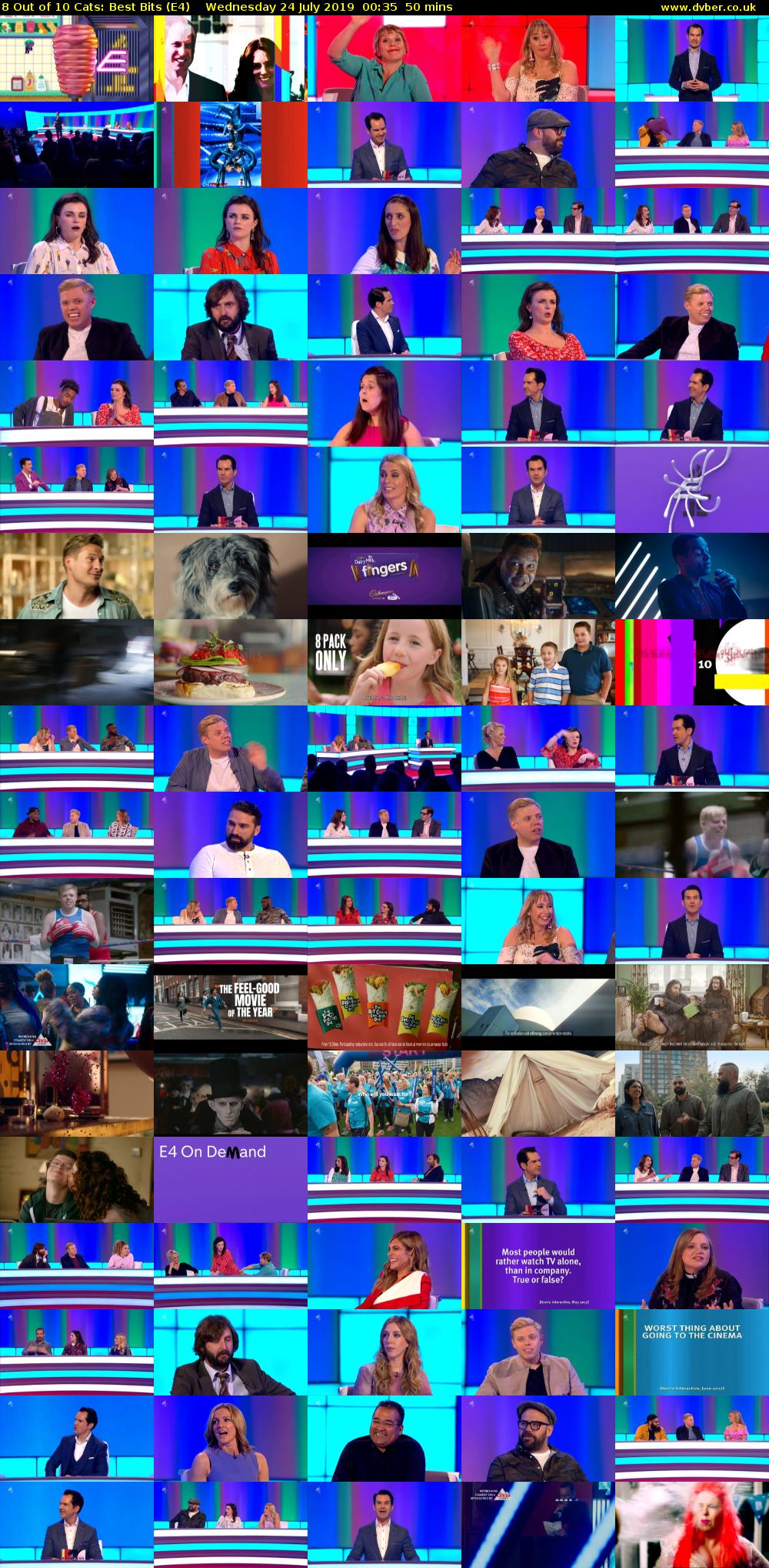 8 Out of 10 Cats: Best Bits (E4) Wednesday 24 July 2019 00:35 - 01:25