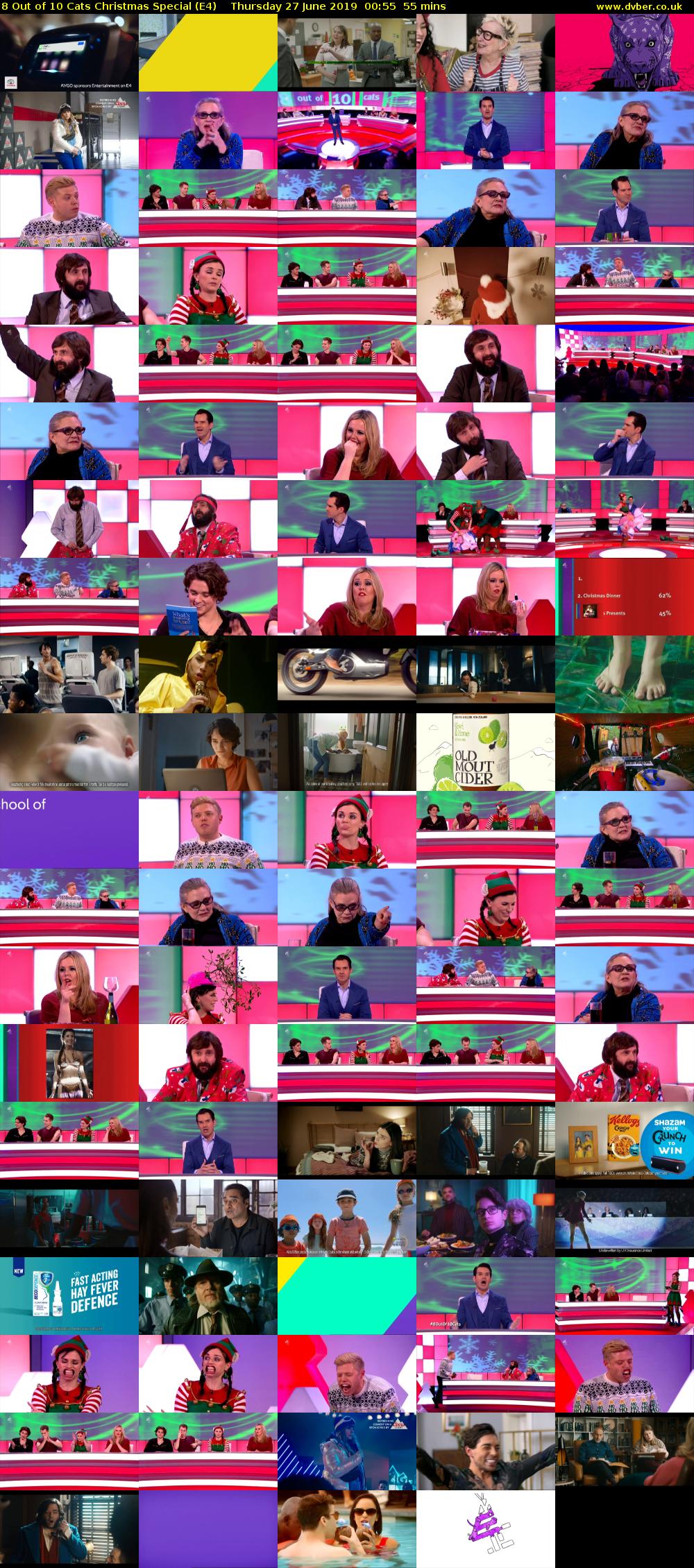 8 Out of 10 Cats Christmas Special (E4) Thursday 27 June 2019 00:55 - 01:50