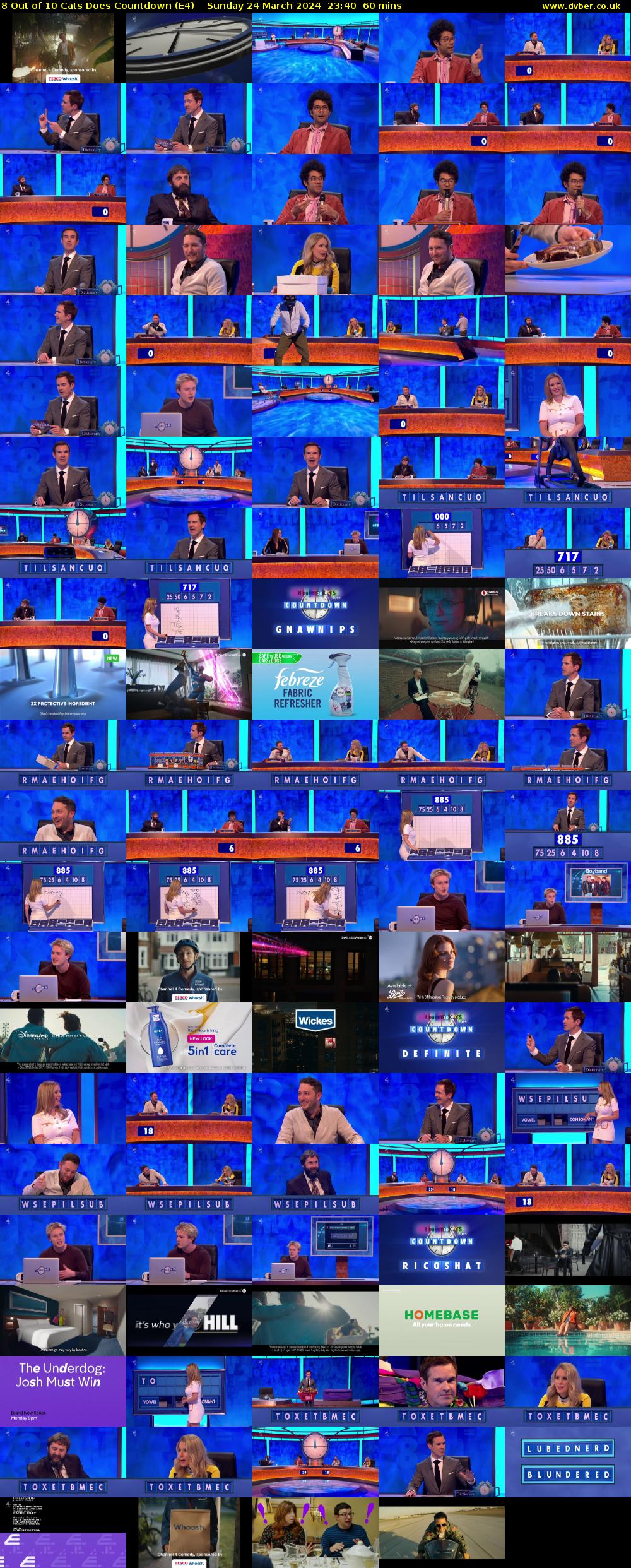 8 Out of 10 Cats Does Countdown (E4) Sunday 24 March 2024 23:40 - 00:40